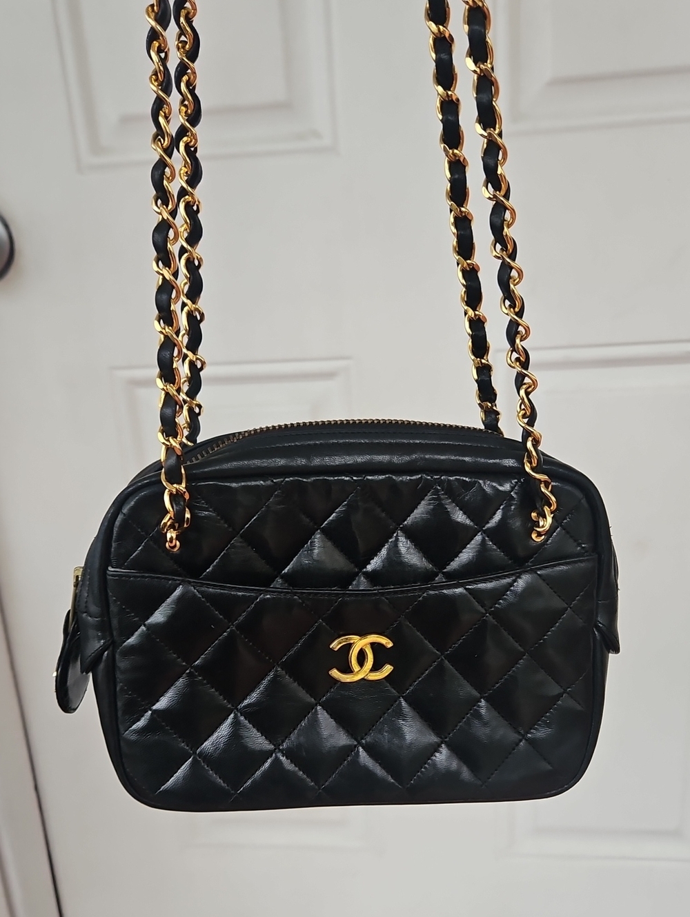 Vintage Chanel Crossbody, 24k Gold Hardware